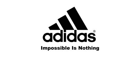 Adidas slogan and logo